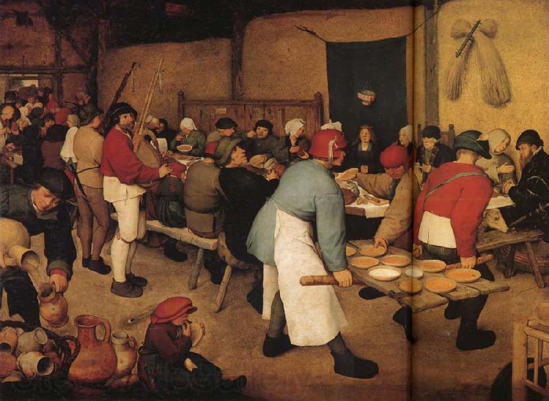 BRUEGEL, Pieter the Elder Peasant Wedding Feast France oil painting art